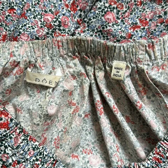 Doen Floral Mini Dress in Pink and Red - Picture 6 of 7